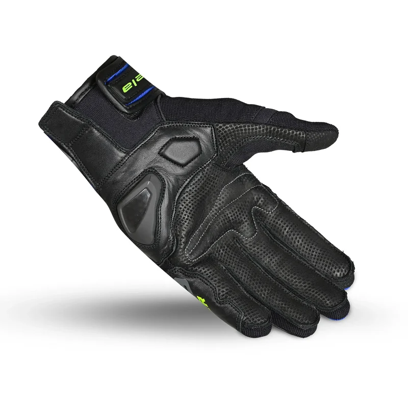 BELA DARING GUANTES DE MOTO DE TEXTIEL HOMBRE AZUL AMARILLO NEGRO