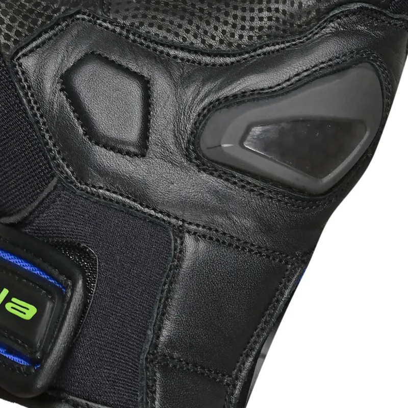 BELA DARING GUANTES DE MOTO DE TEXTIEL HOMBRE AZUL AMARILLO NEGRO
