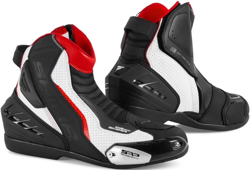 SHIMA SX-6 BOTAS DE MOTO HOMBRE NEGRO BLANCO ROJO