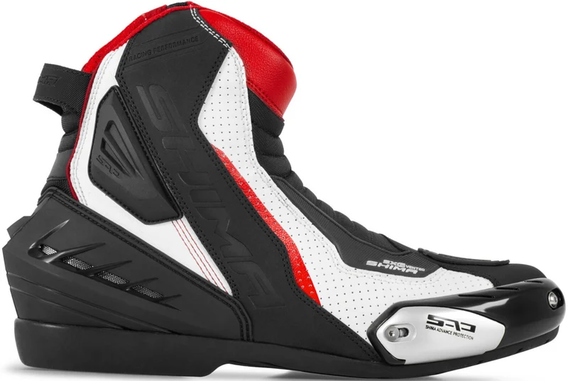 SHIMA SX-6 BOTAS DE MOTO HOMBRE NEGRO BLANCO ROJO