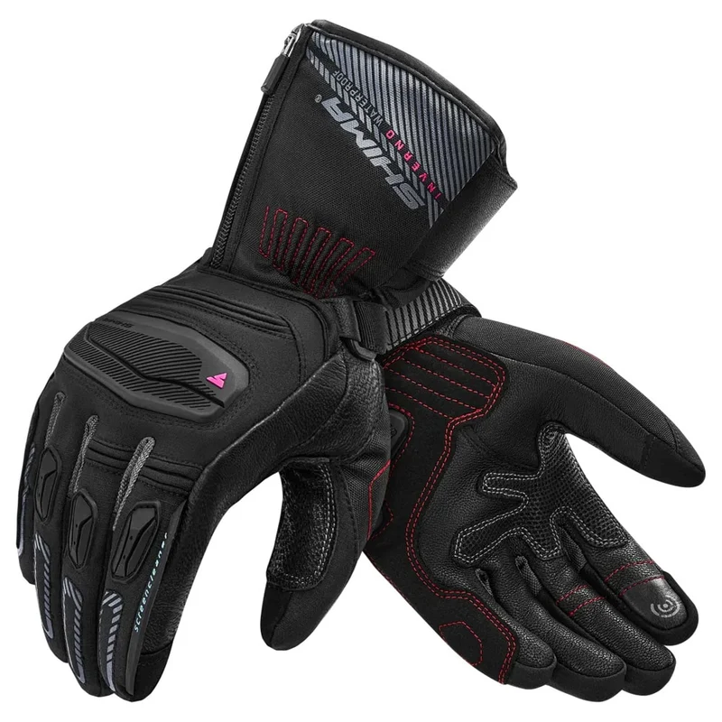 SHIMA INVERNO GUANTES DE MOTO IMPERMEABLES MUJER NEGRO GRIS