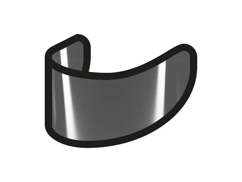 MT SMOKED VISOR 100% MAX VISION MT-V-35