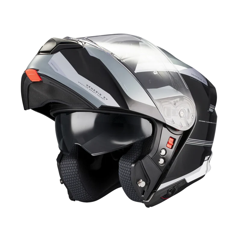MT FU935SV GENESIS SV RACCOON MODULAR CASCO DE MOTO B12 BRILLO