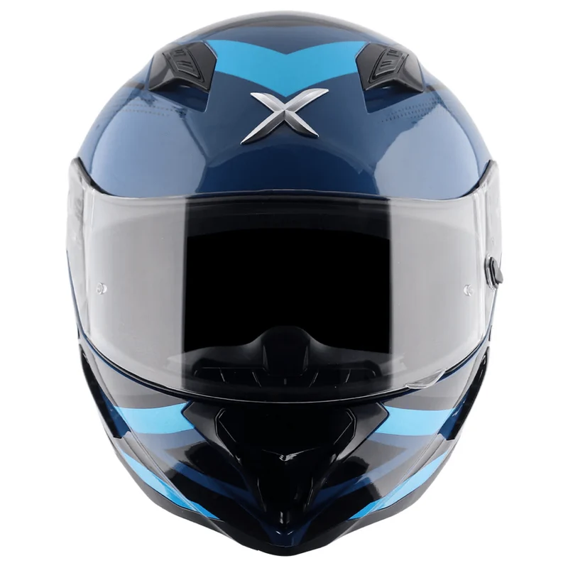 AXOR HUNTER CORNET CASCO INTEGRAL DE MOTOCICLETA NEGRO_AZUL