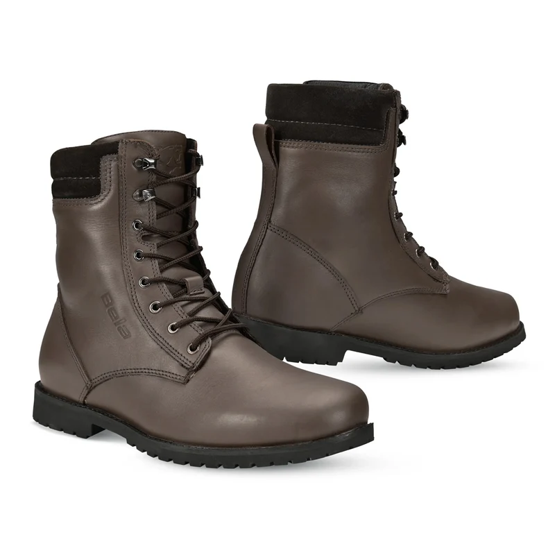 BELA LEGACY BOTAS DE MOTO DE TOURING PIEL MARRON OSCURO