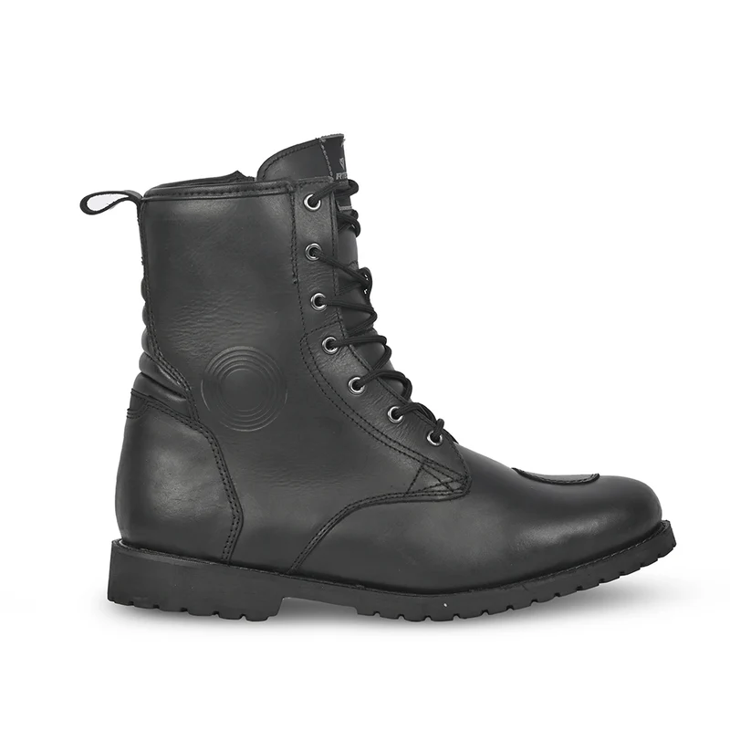 R-TECH ROYAL WP PIEL BOTAS DE MOTO NEGRO