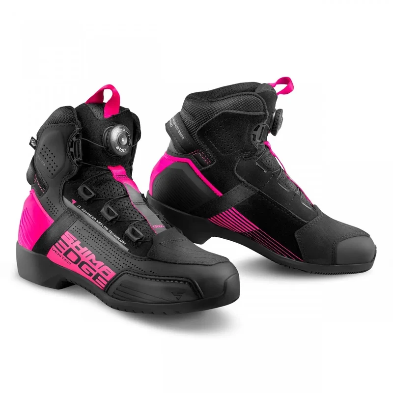 SHIMA EDGE VENTED MUJER BOTAS DE MOTO ROSA