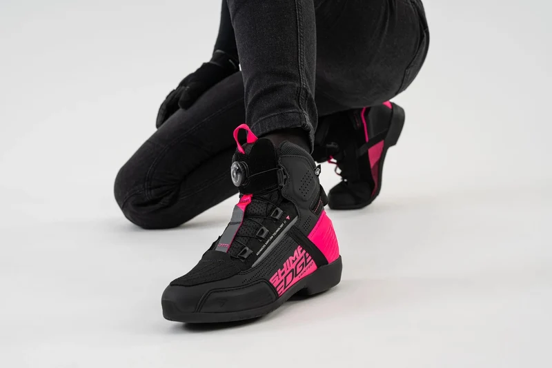 SHIMA EDGE VENTED MUJER BOTAS DE MOTO ROSA