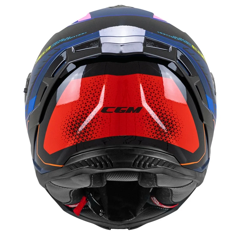 CGM SHOT VILLAIN 363G CASCO DE MOTO AZUL PURPURA ROJO