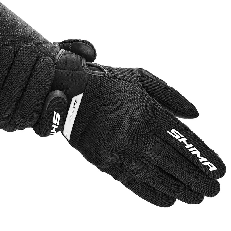 SHIMA SONIC GUANTES DE MOTO HOMBRE NEGRO BLANCO