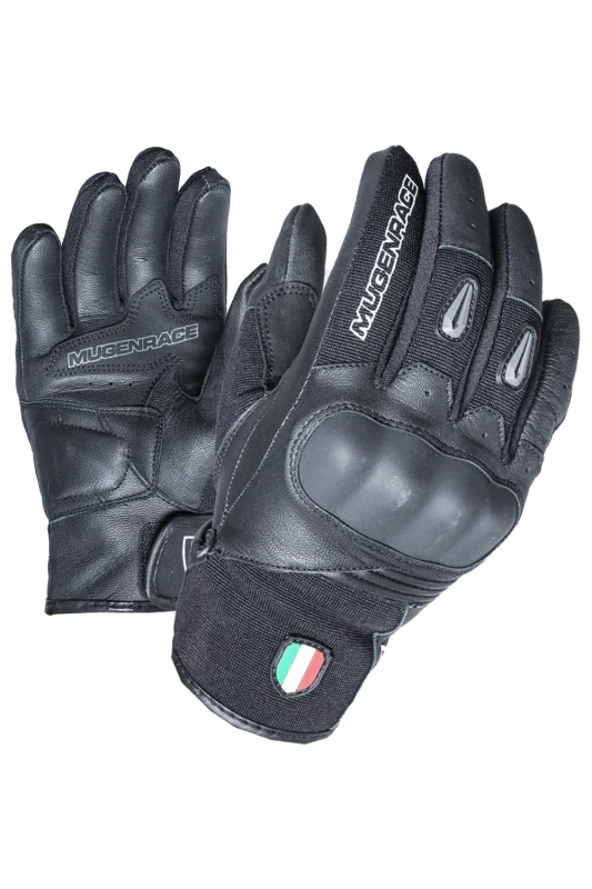 MUGENRACE G-MNR-1970 NEO CORTOS Moto Guantes Negro