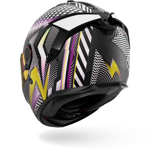 SHARK SPARTAN GT PRO CARBON STHYR Mat Carbon Violeta Chrom Casco De Moto
