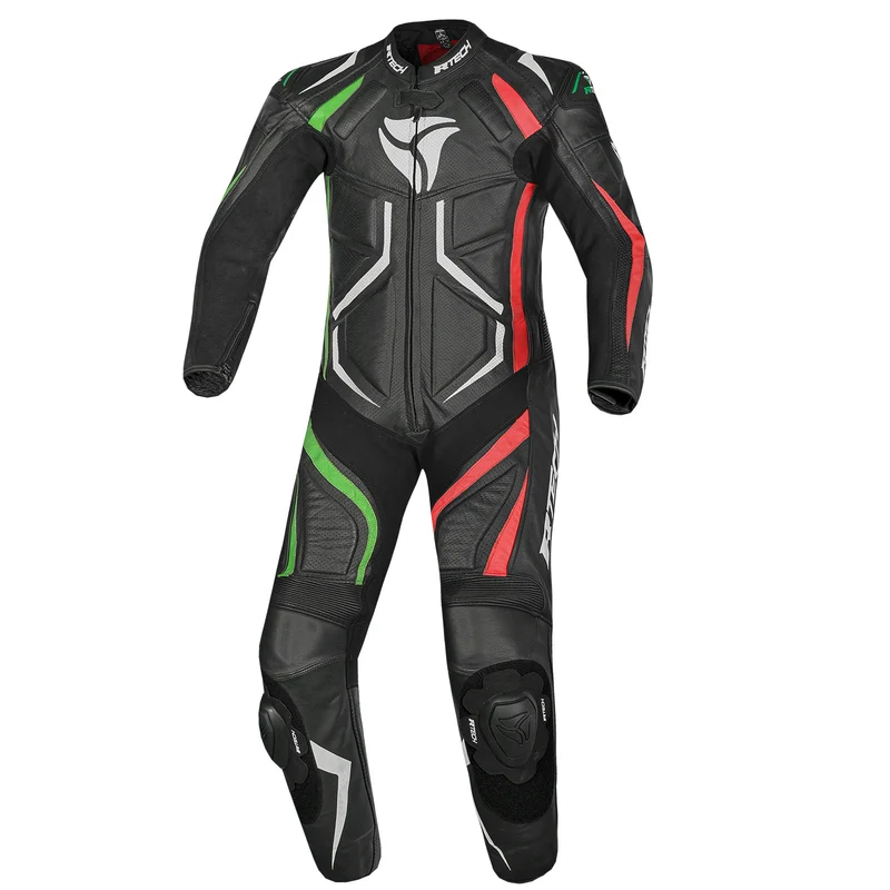 R-TECH DEFENDER GP 1 PC MONO DE MOTO NEGRO ROJO VARDE