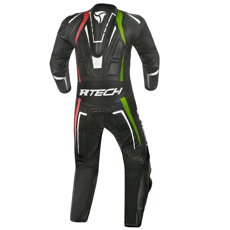 R-TECH DEFENDER GP 1 PC MONO DE MOTO NEGRO ROJO VARDE