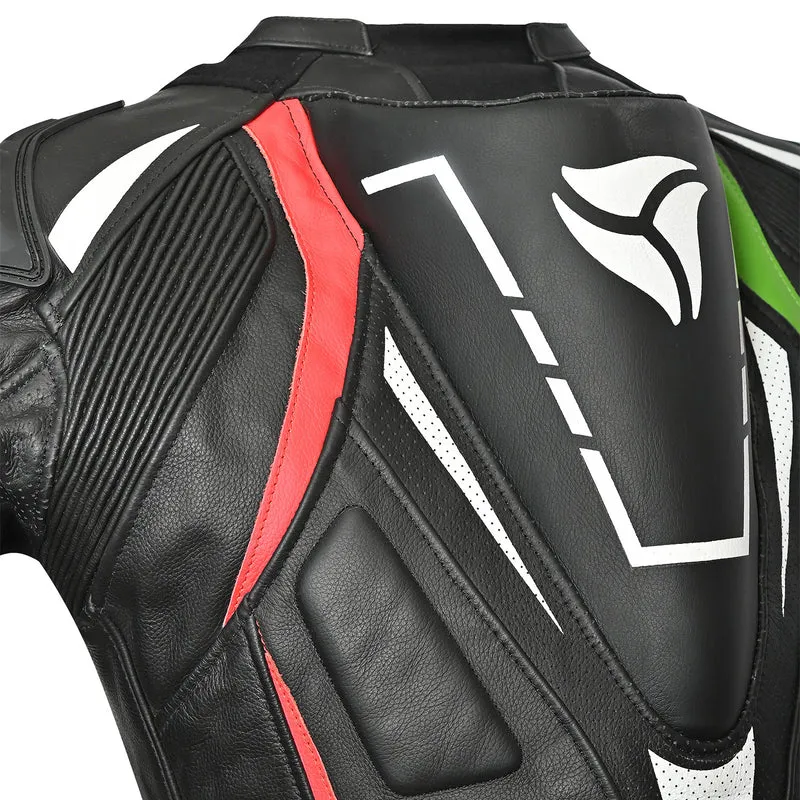 R-TECH DEFENDER GP 1 PC MONO DE MOTO NEGRO ROJO VARDE