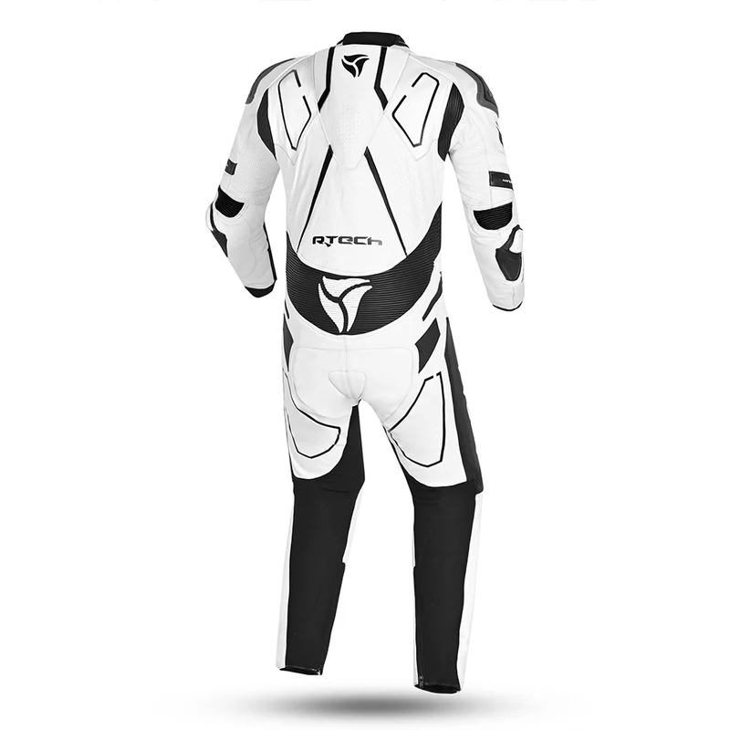 R-TECH RISING STAR 1 PC MONO DE MOTO HOMBRE BLANCO NEGRO