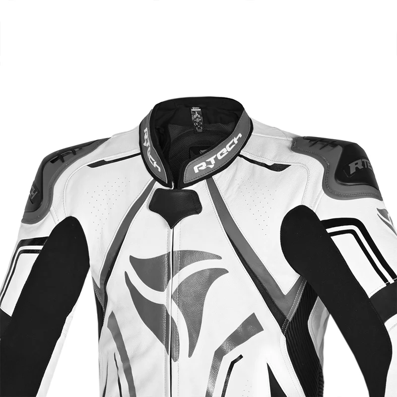 R-TECH RISING STAR 1 PC MONO DE MOTO HOMBRE BLANCO NEGRO