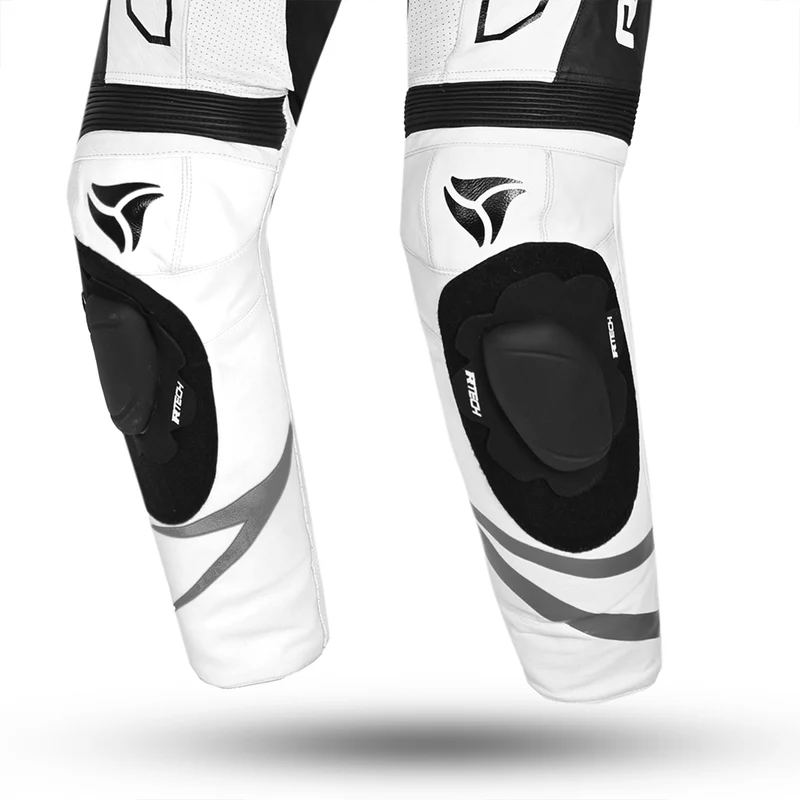 R-TECH RISING STAR 1 PC MONO DE MOTO HOMBRE BLANCO NEGRO