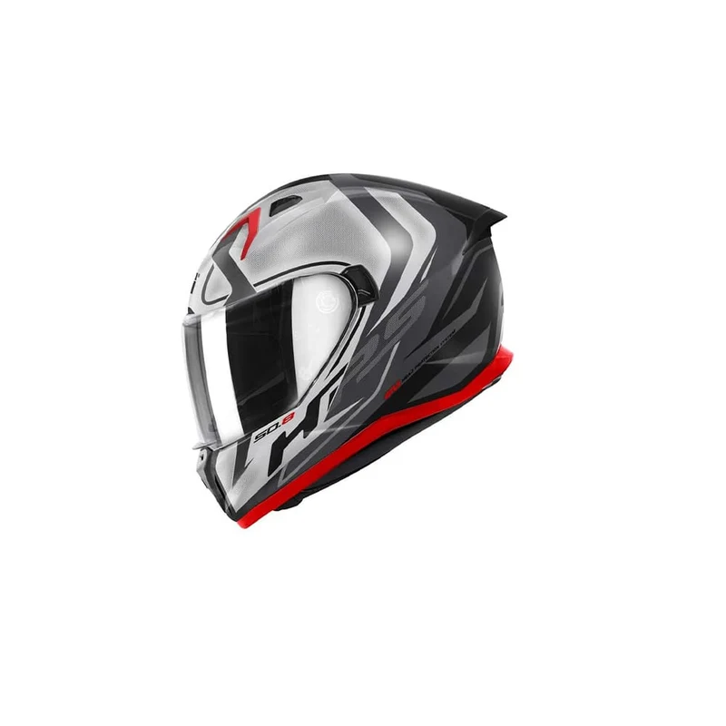 GIVI 50.8 Casco integral de motocicleta Racer titanio plata negro