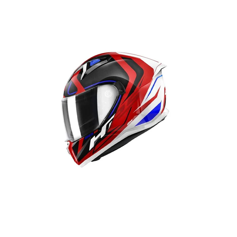 GIVI 50.8 Racer Moto Integral Turismo Deportivo Casco Blanco Rojo Negro