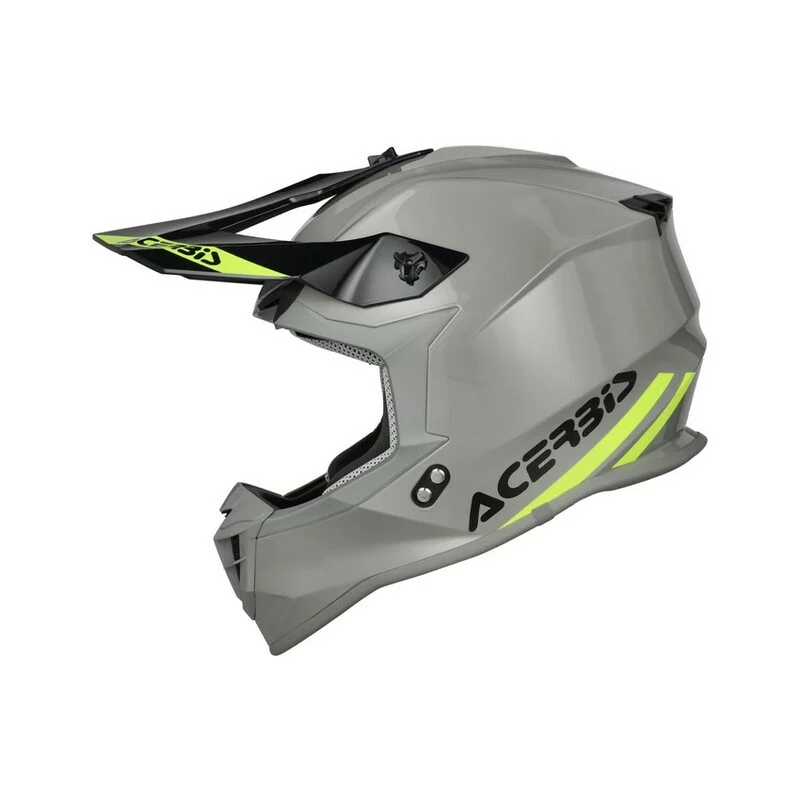 ACERBIS LINEAR 22-06 SOLID COLOR 131 CASCO MOTOCROSS DE MOTO GRIS 2