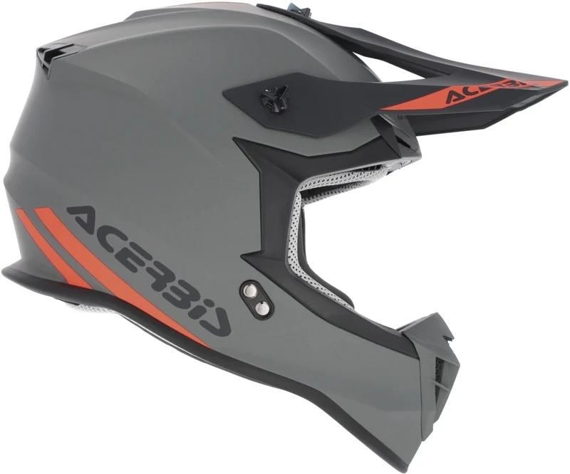 ACERBIS LINEAR 22-06 SOLID COLOR 130 CASCO MOTOCROSS DE MOTO GRIS