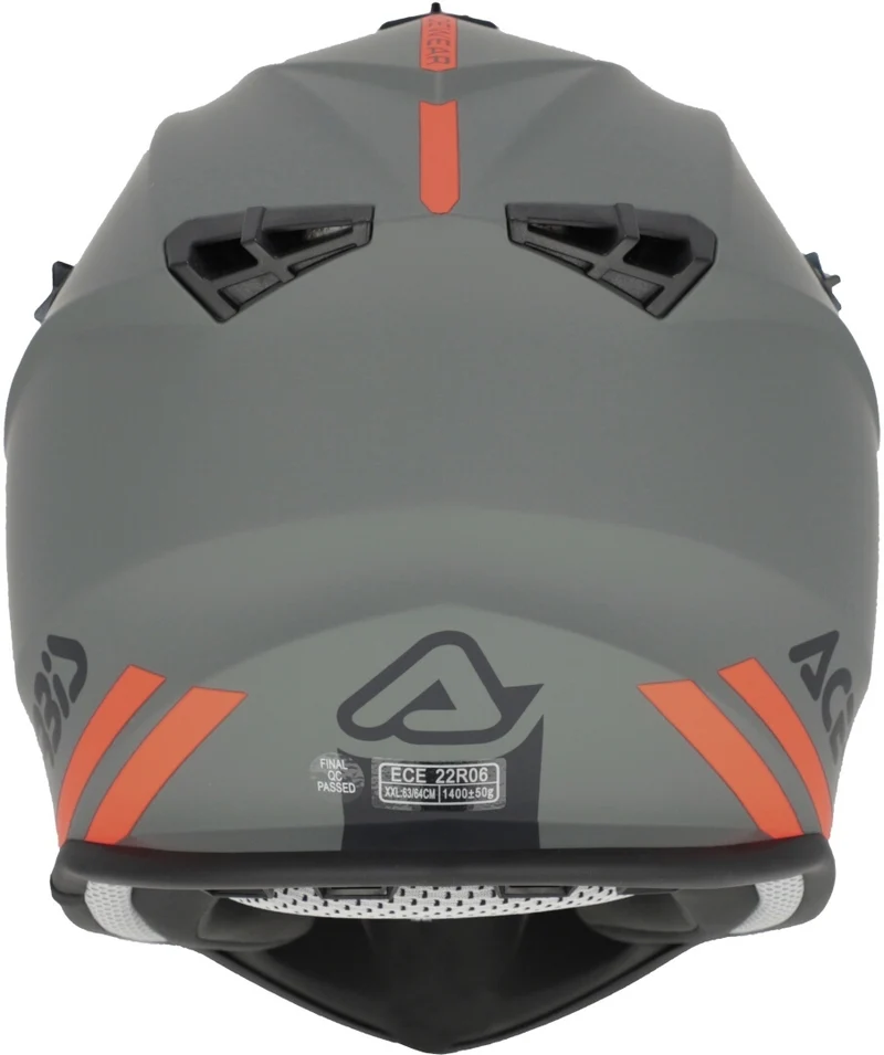 ACERBIS LINEAR 22-06 SOLID COLOR 130 CASCO MOTOCROSS DE MOTO GRIS