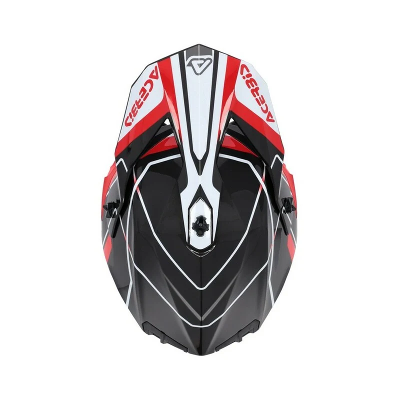ACERBIS LINEAR 22-06 752 CASCO MOTOCROSS DE MOTO GRIS ROJO