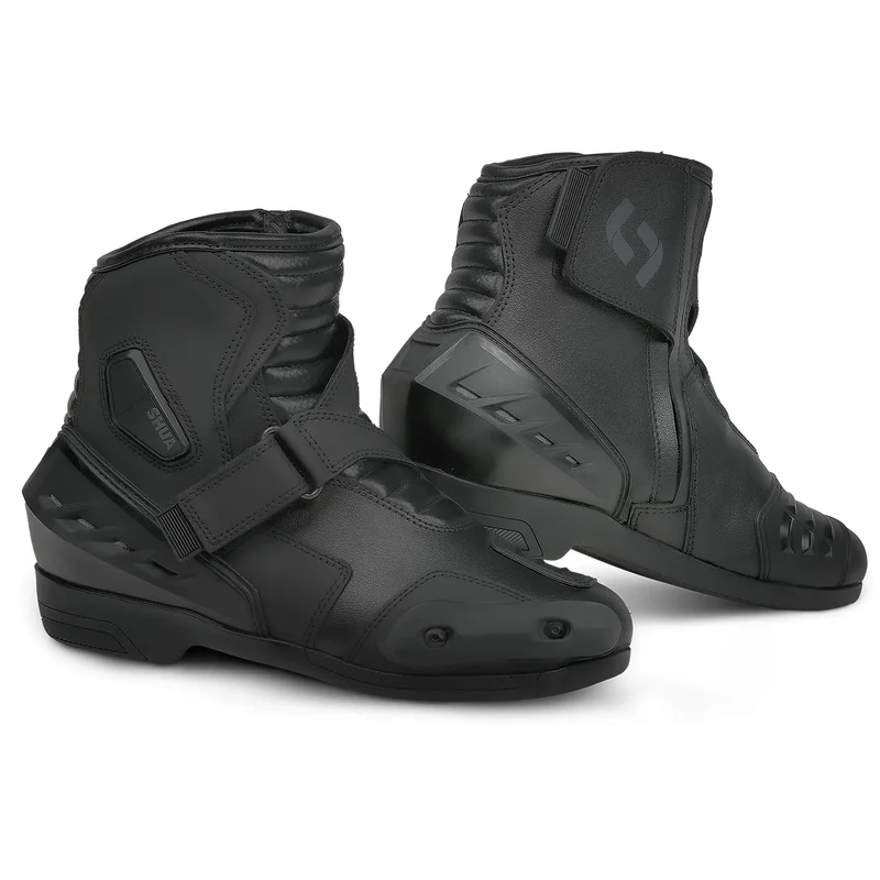 SHUA TRACK BOTAS DE MOTO NEGRO