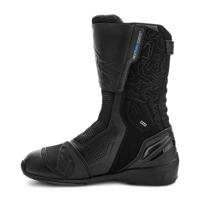 SHIMA TENEX IMPERMEABLE DE TURISMO BOTAS DE MOTO HOMBRE NEGRO