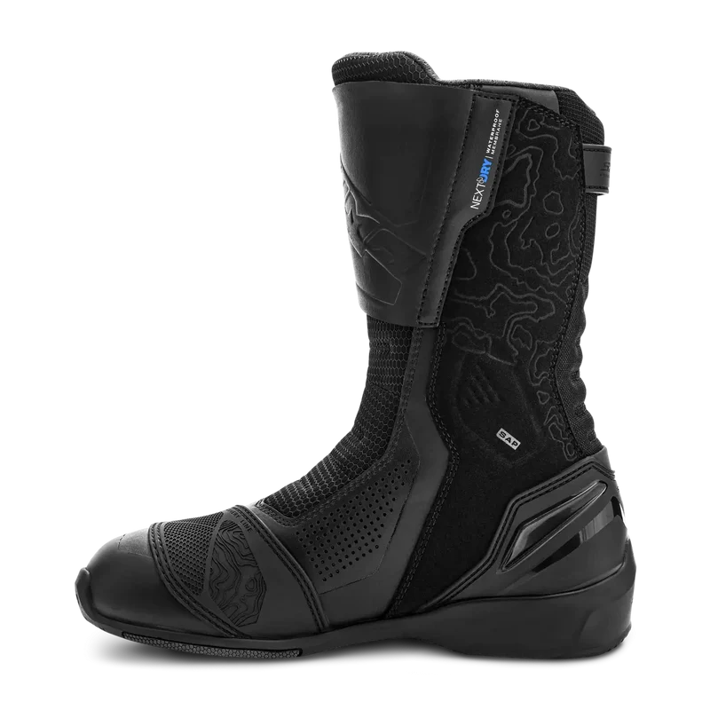 SHIMA TENEX IMPERMEABLE DE DE TURISMO BOTAS DE MOTO MUJER NEGRO