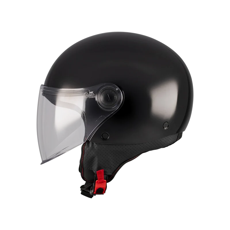 MT OF501 B STREET S PURE MODULAR CASCO DE MOTO A1 BRILLO