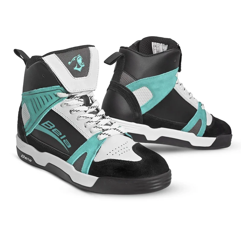 BELA ROVER BOTAS DE MOTO URBANAS DE MUJER NEGRO TURQUESA