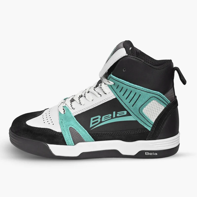 BELA ROVER BOTAS DE MOTO URBANAS DE MUJER NEGRO TURQUESA