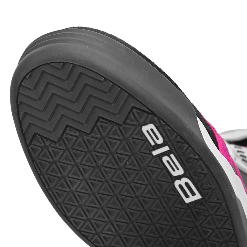 BELA ROVER BOTAS DE MOTO URBANAS DE MUJER NEGRO BLANCO FUCHSIA
