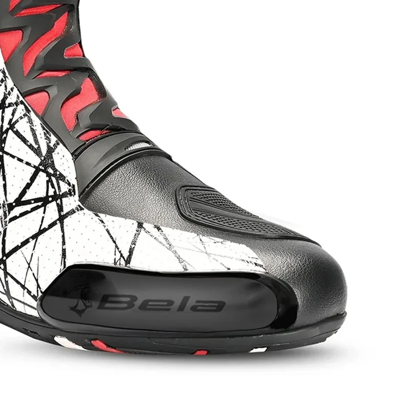 BELA AIR RIDER GP-1 BOTAS DE MOTO RACING NEGRO ROJO