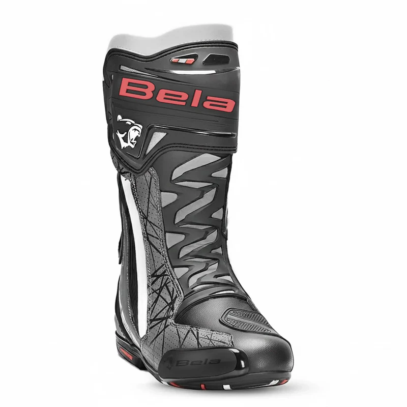 BELA AIR RIDER GP-1 BOTAS DE MOTO RACING NEGRO GRIS