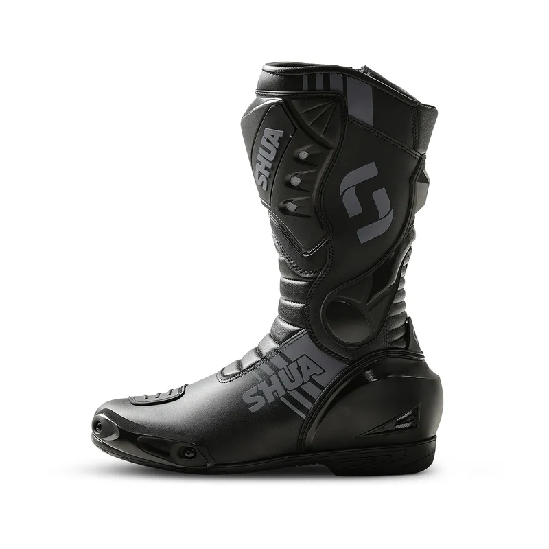 SHUA SUPER TECH BOTAS DE MOTO PIEL NEGRO