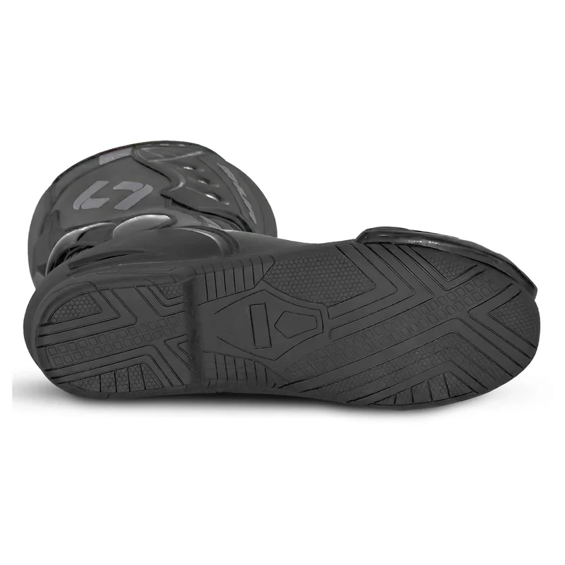 SHUA SUPER TECH BOTAS DE MOTO PIEL NEGRO