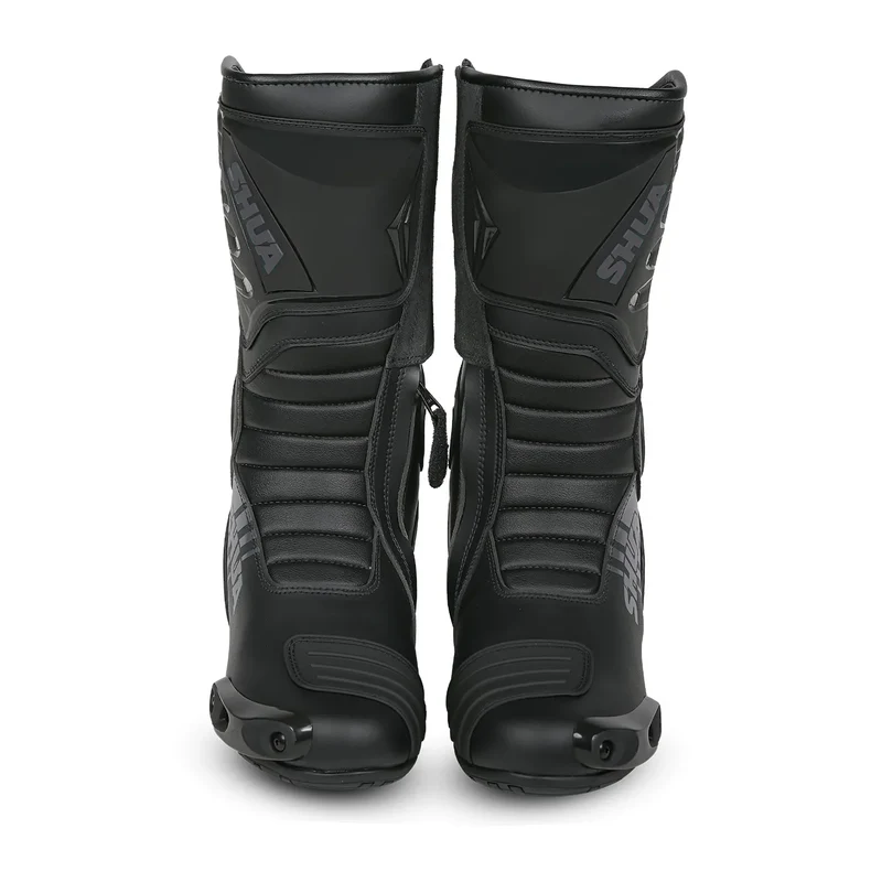 SHUA SUPER TECH BOTAS DE MOTO PIEL NEGRO