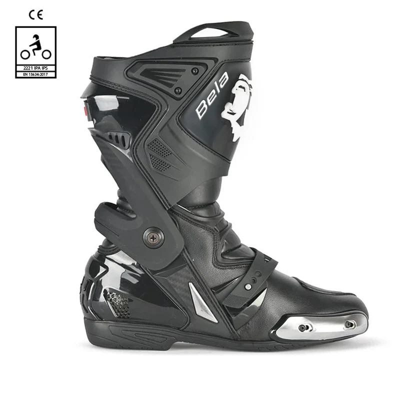 BELA RACE PRO (R-6) BOTAS DE MOTO PIEL NEGRO