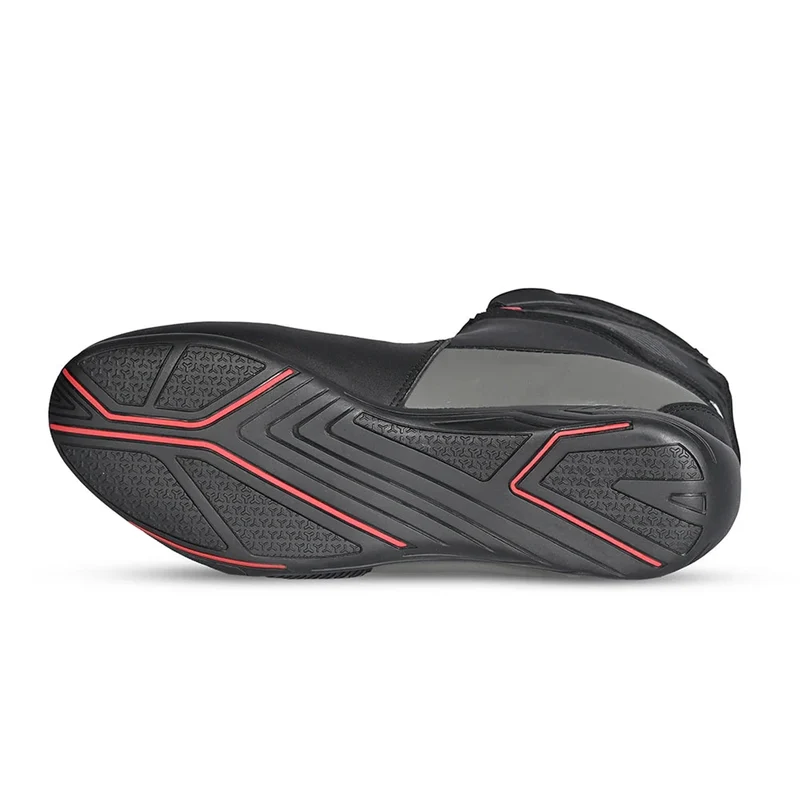 BELA BLAZE PIEL BOTAS DE MOTO DE HOMBRE NEGRO GRIS