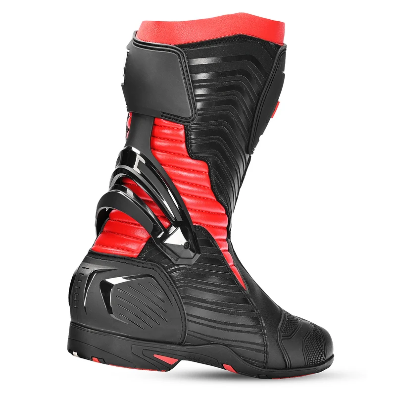 BELA AIR RIDER GP-1 BOTAS DE MOTO RACING NEGRO GRIS ROJO