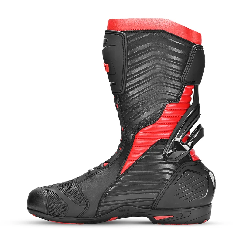 BELA AIR RIDER GP-1 BOTAS DE MOTO RACING NEGRO GRIS ROJO