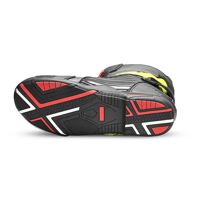 BELA AIR RIDER GP-1 BOTAS DE MOTO RACING NEGRO AMARILLO FLOUR