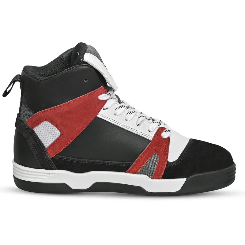 BELA ROVER BOTAS DE MOTO URBANAS DE HOMBRE NEGRO BLANCO ROJO