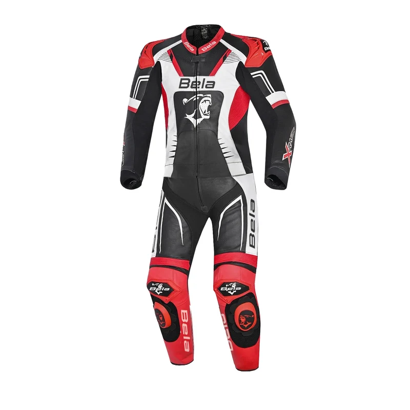 BELA X RACE 2 PC MONO DE MOTO NEGRO BLANCO ROJO
