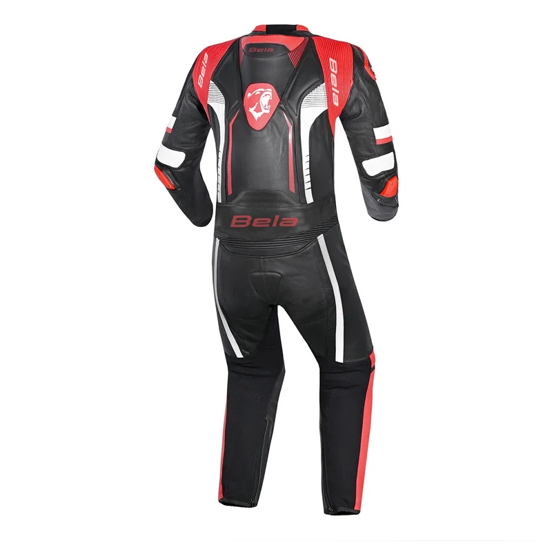 BELA X RACE 2 PC MONO DE MOTO NEGRO BLANCO ROJO