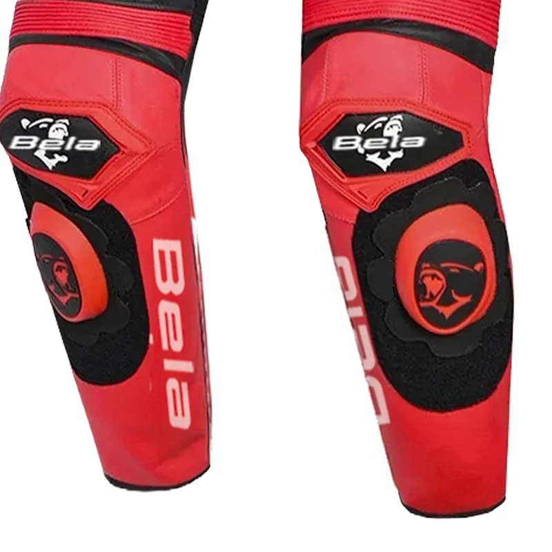 BELA X RACE 2 PC MONO DE MOTO NEGRO BLANCO ROJO