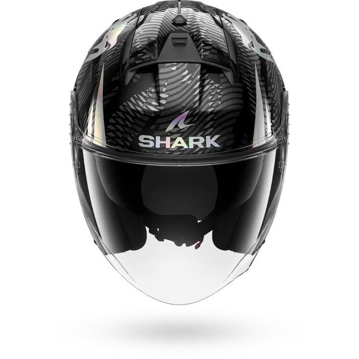 SHARK SKWAL JET VENUM CASCO DE MOTO CROMO NEGRO ANTRACITE